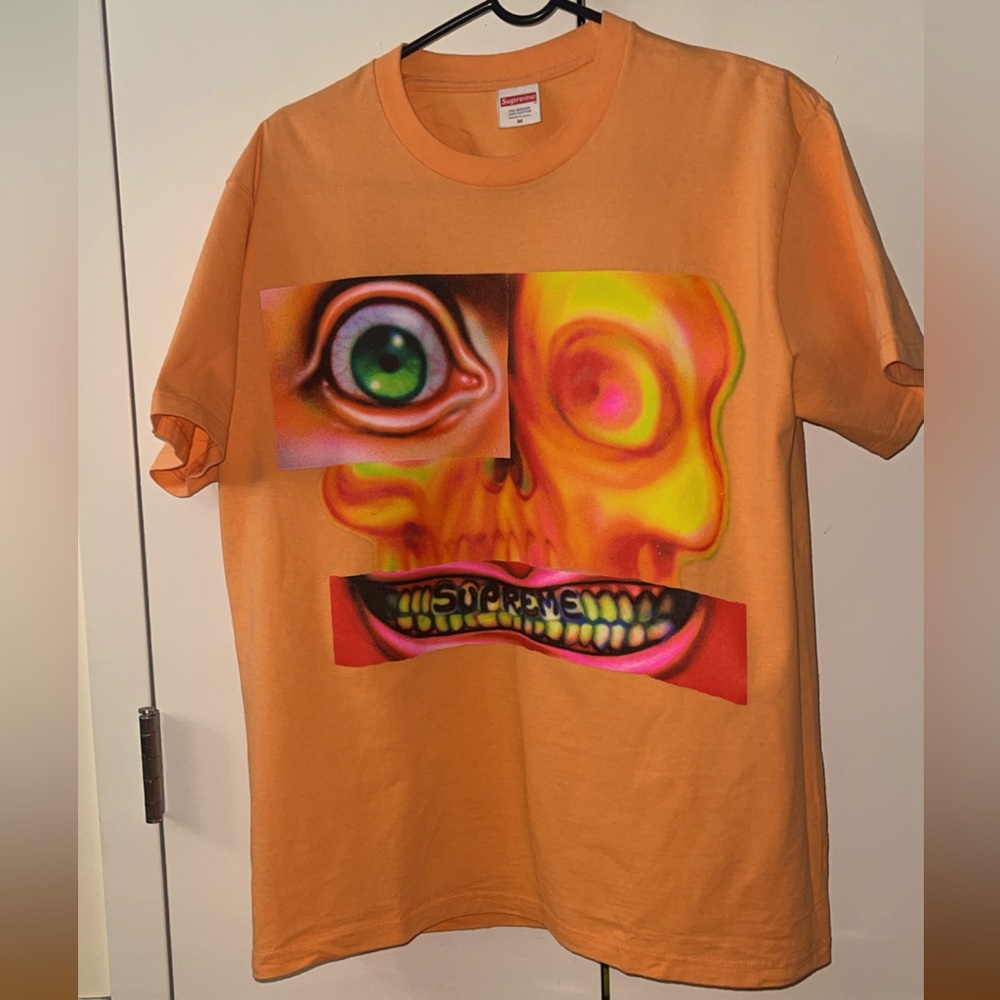 SUPREME Face Tee Graphic - Peach